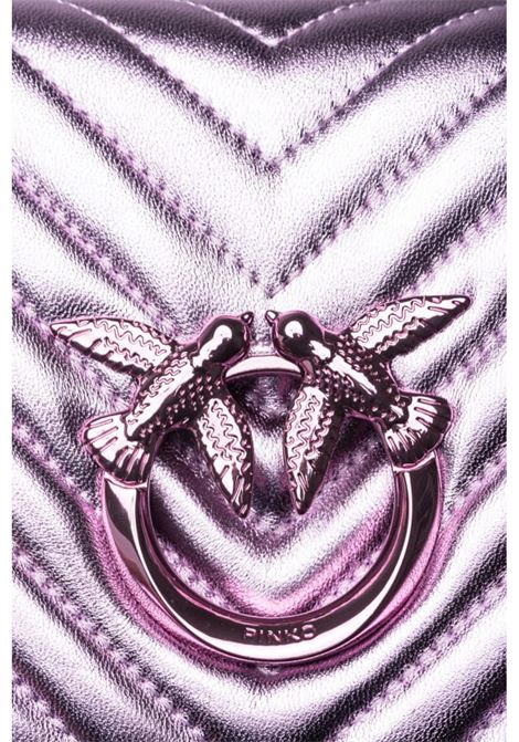 MINI LOVE BAG CLICK METAL CHEVRON PINKO | bags | 100067 A1JEWWGB